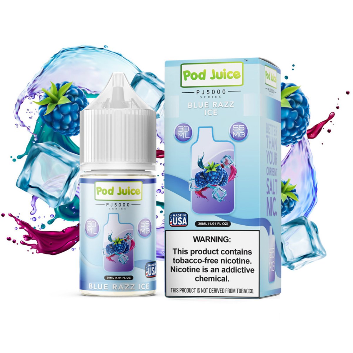 Pod Juice - Blue Razz Ice